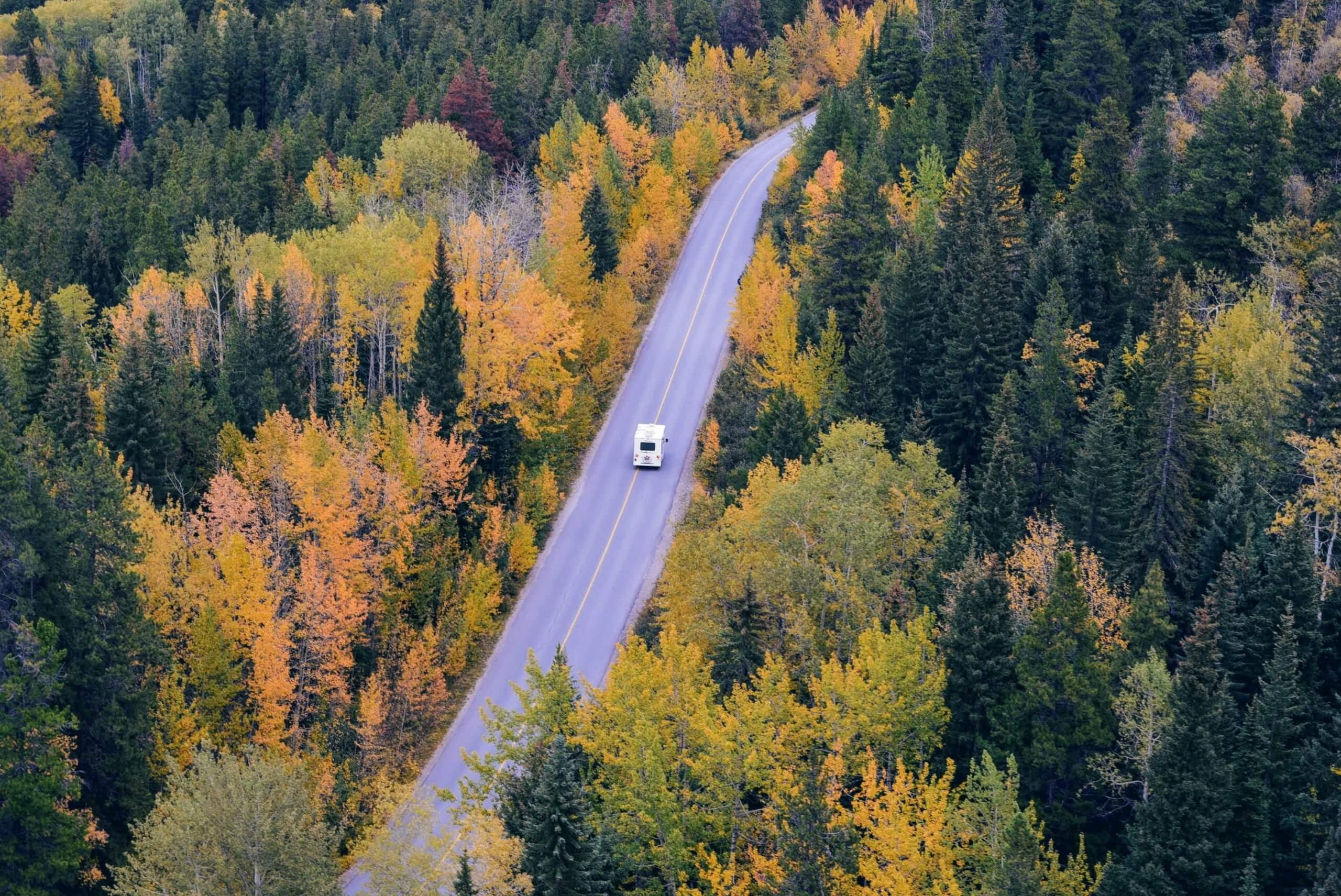 RV on road